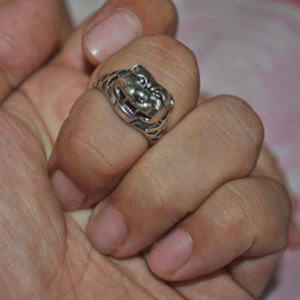 Ring ~ .925 Sterling Silver ~ Tiger ~ For Him